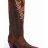 Shyanne Women's Mariel Floral Embroidered Studded Concho Western Boots - Snip Toe