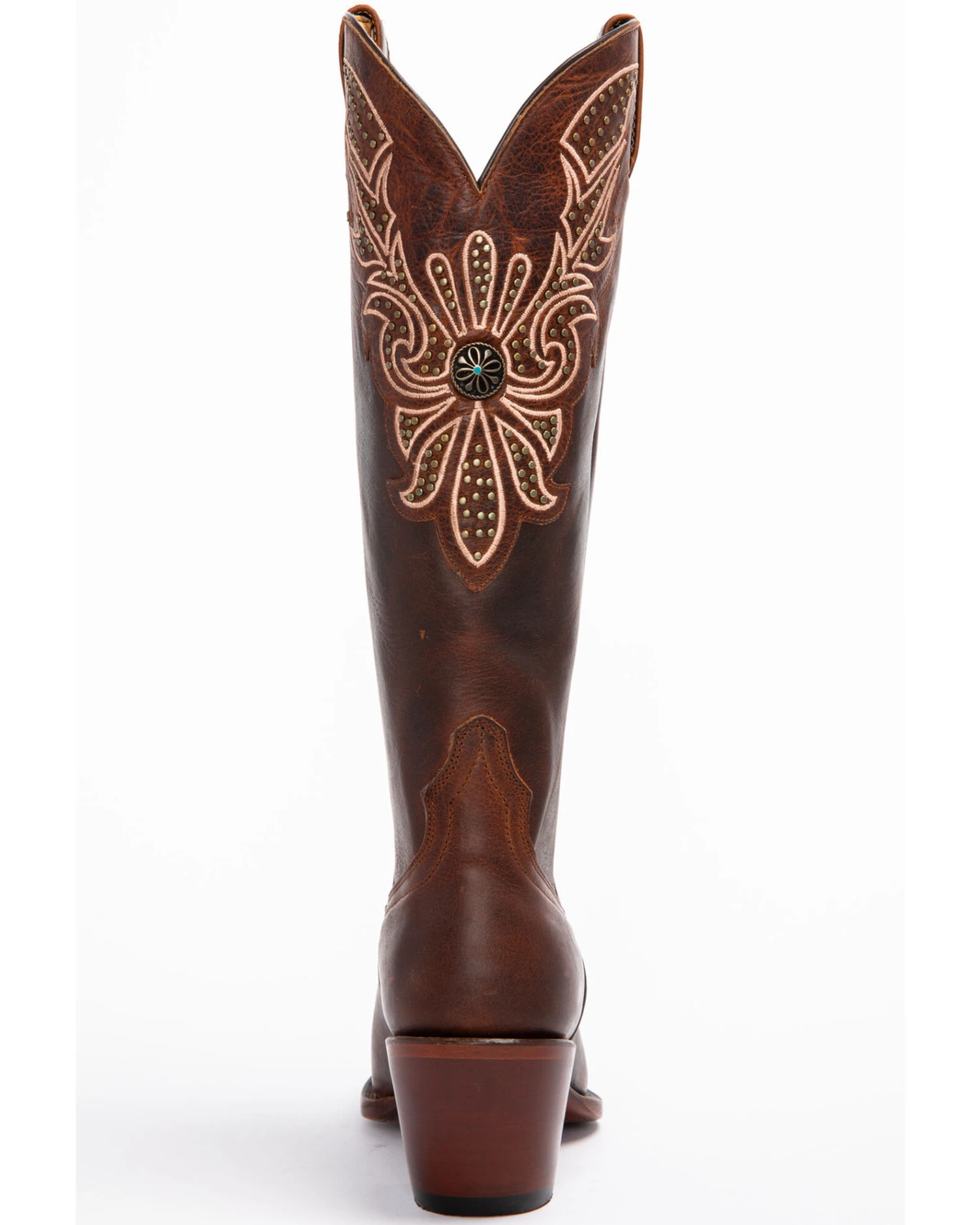 Shyanne Women's Mariel Floral Embroidered Studded Concho Western Boots - Snip Toe - Image 2