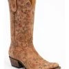 Shyanne Women's Estampada Ochre Kimono Western Boots - Round Toe