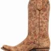 Shyanne Women's Estampada Ochre Kimono Western Boots - Round Toe