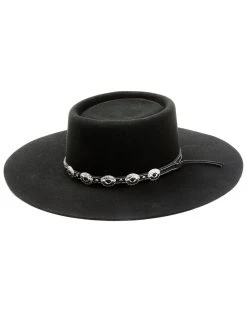 Shyanne Women's Telescope Concho Band Wool Felt Western Hat 