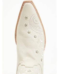 Shyanne Women's Victoria Hueso Studded Stitched Western Boots - Snip Toe