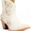 Shyanne Women's Lily Floral Embroidered Western Fashion Booties - Round Toe 