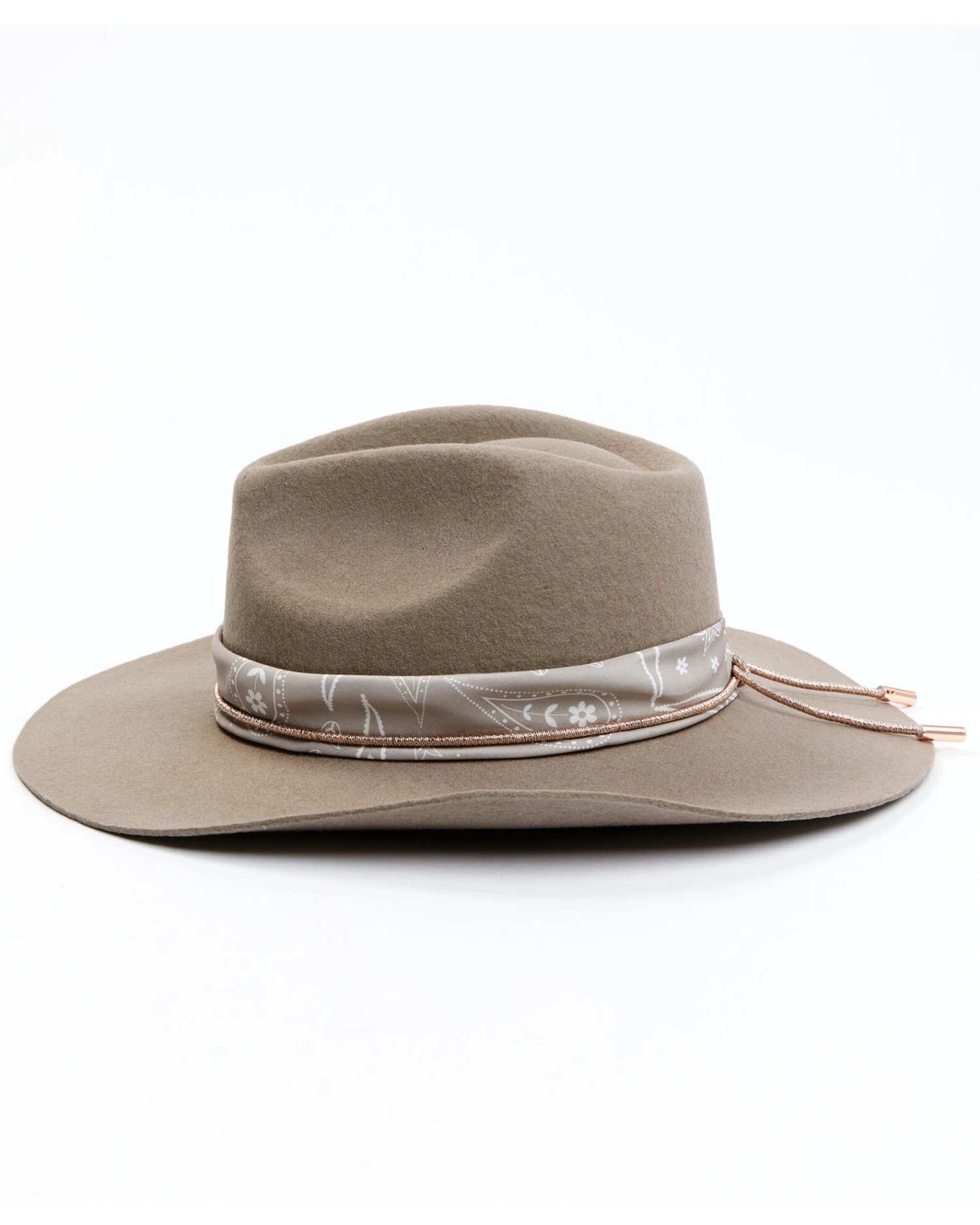 Shyanne Women's Wool Felt Paisley Bandana Western Hat - Image 3