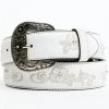 Shyanne Women's Lasy Floral Embroidered Rhinestone Western Belt