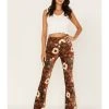 Shyanne Women's Floral Print Corduroy Pants
