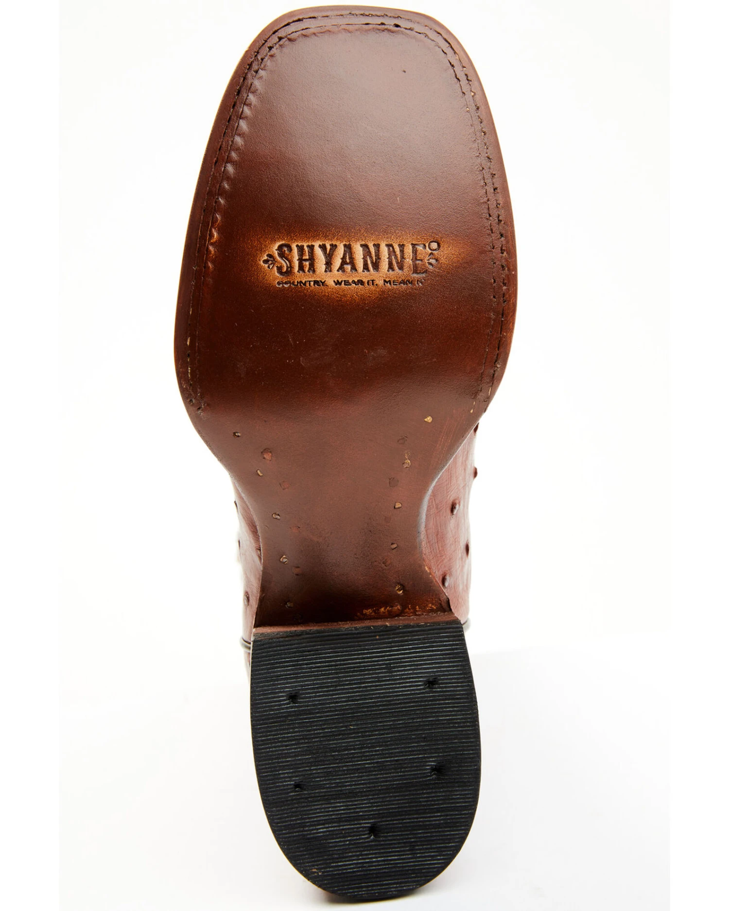 Shyanne Women's Olivia Exotic Ostrich Quill Western Boots - Broad Square Toe - Image 7