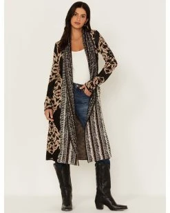 Shyanne Women's Jacquard Print Duster