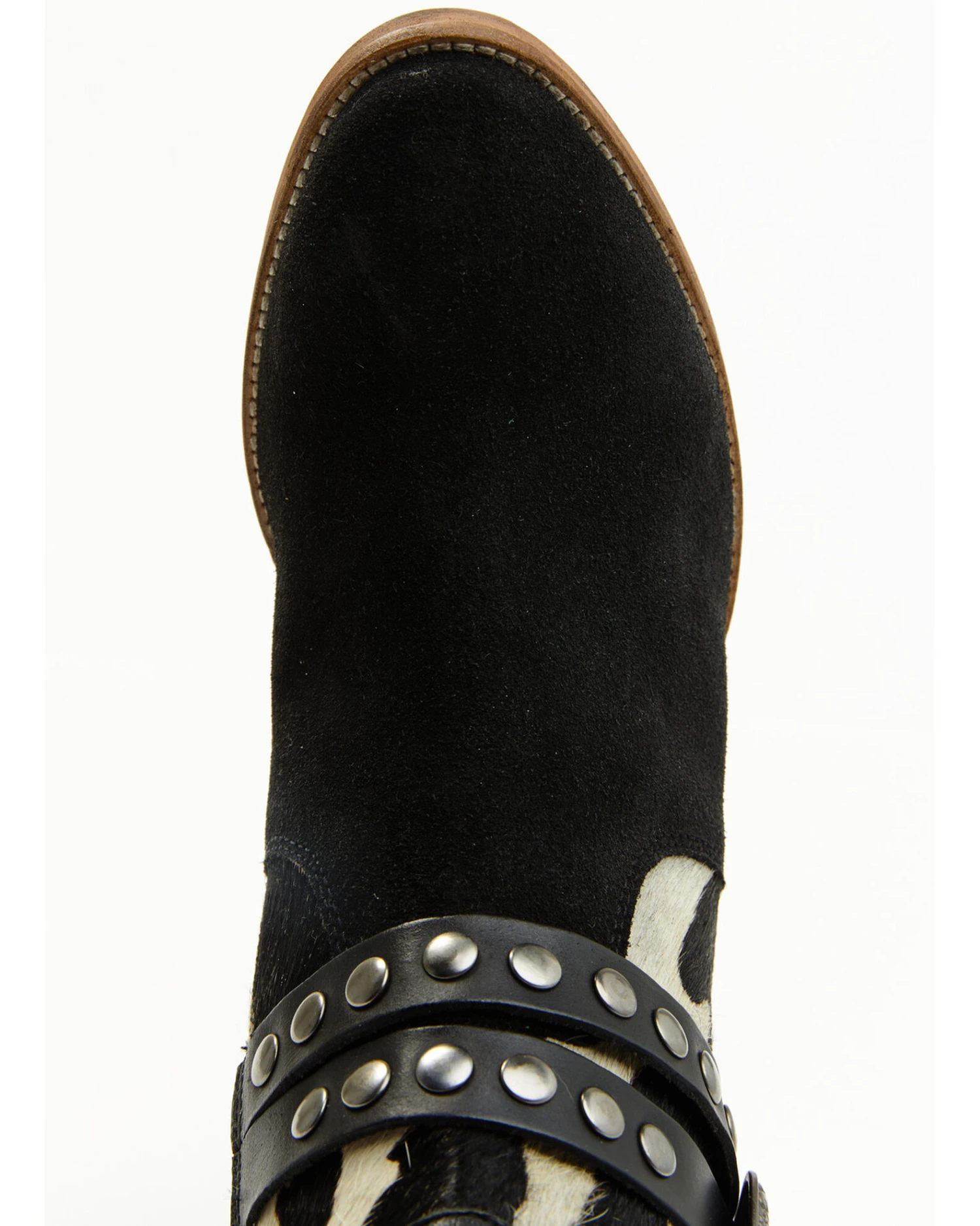 Shyanne Women's Bess Cow Print Western Booties - Round Toe - Image 4