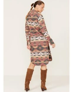 Shyanne Women's Southwestern Print Duster Shacket
