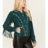 Shyanne Women's Suede Fringe Jacket