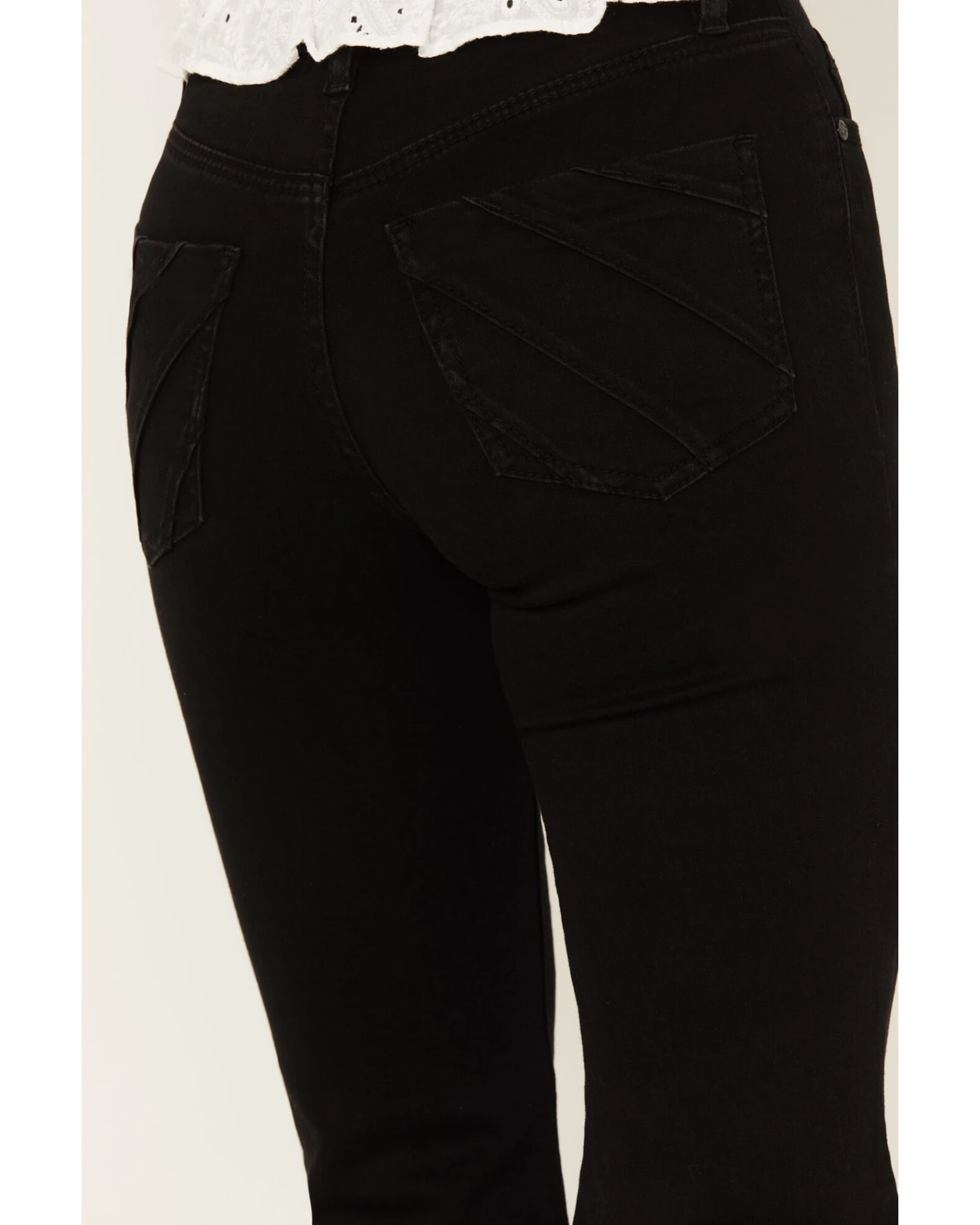 Shyanne Women's High Rise Super Flare Tulip Jeans - Image 4