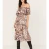 Shyanne Women's Off The Shoulder Ruffle Midi Dress