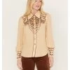Shyanne Women's Long Sleeve Embroidered Western Snap Shirt
