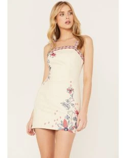 Shyanne Women's Americana Embroidered Denim Dress