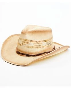 Shyanne Women's Natural Braided Band Straw Cowboy Hat