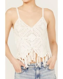 Shyanne Women's Crochet Fringe Tank