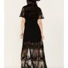 Shyanne Women's Floral Lace Split Leg Maxi Dress