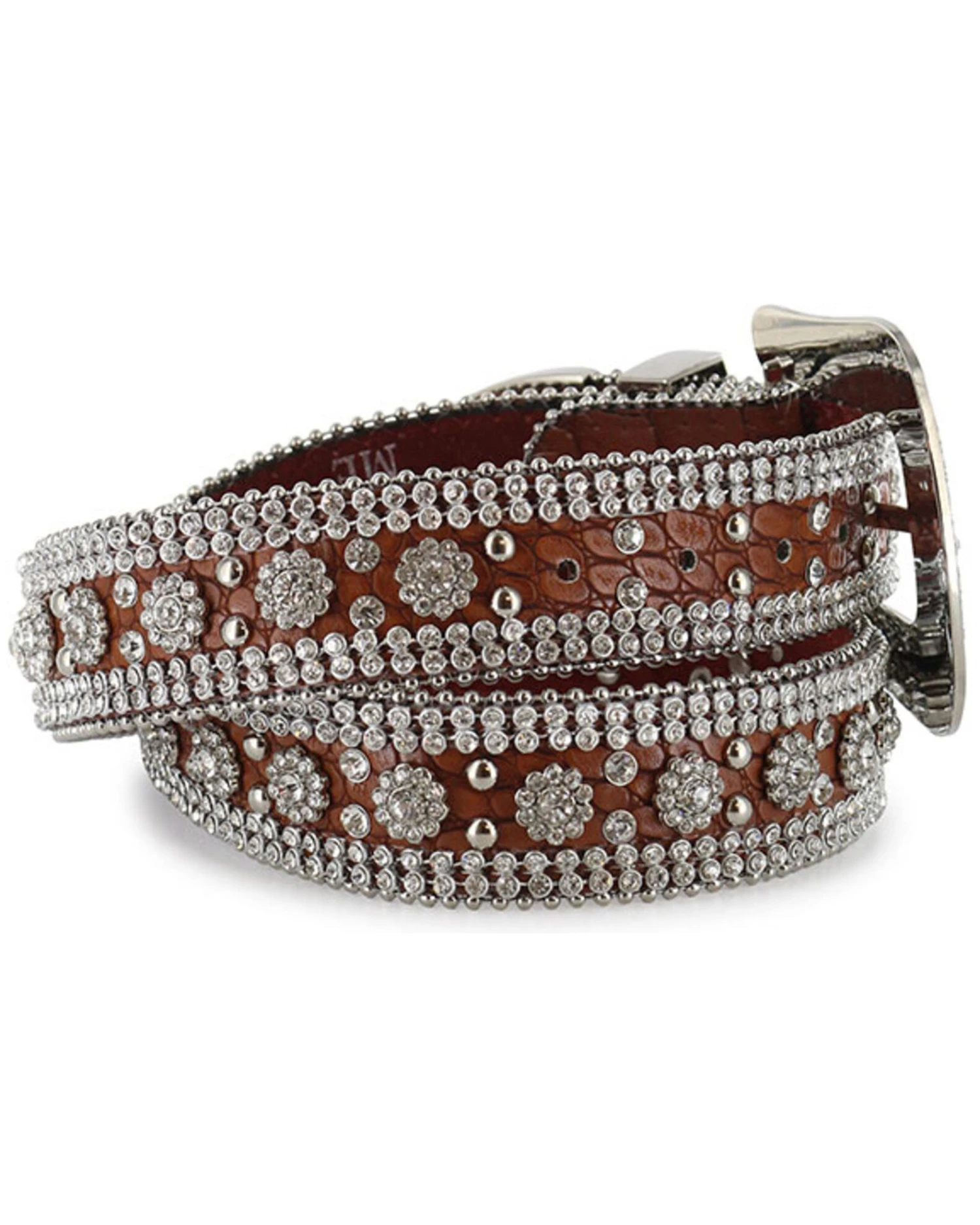 Shyanne Women's Rhinestone Print Belt - Image 4