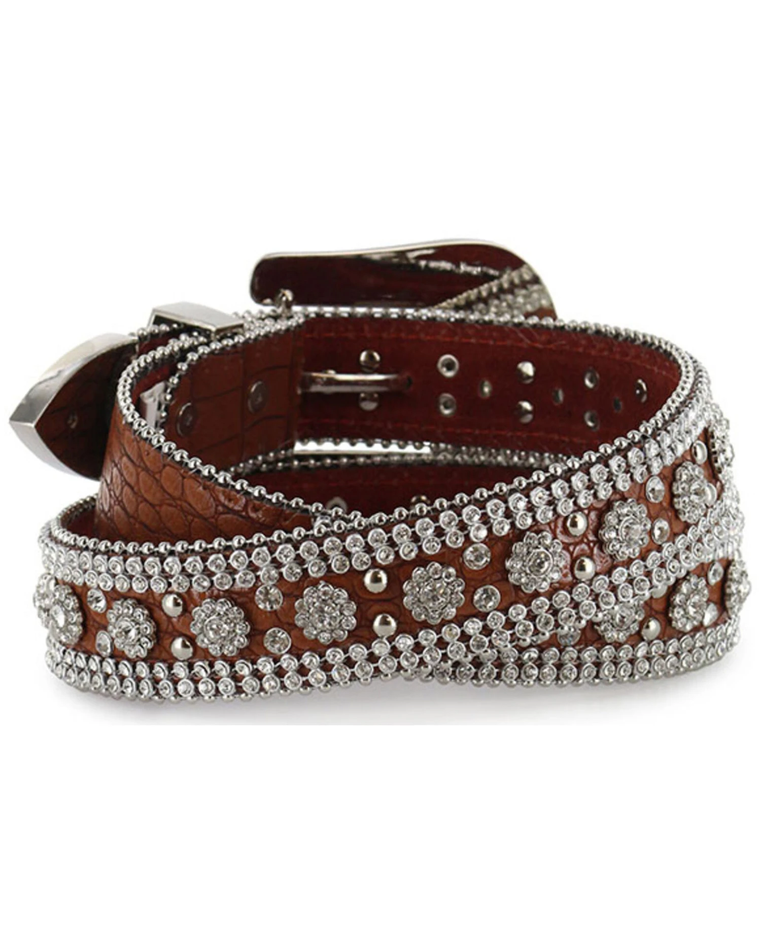 Shyanne Women's Rhinestone Print Belt