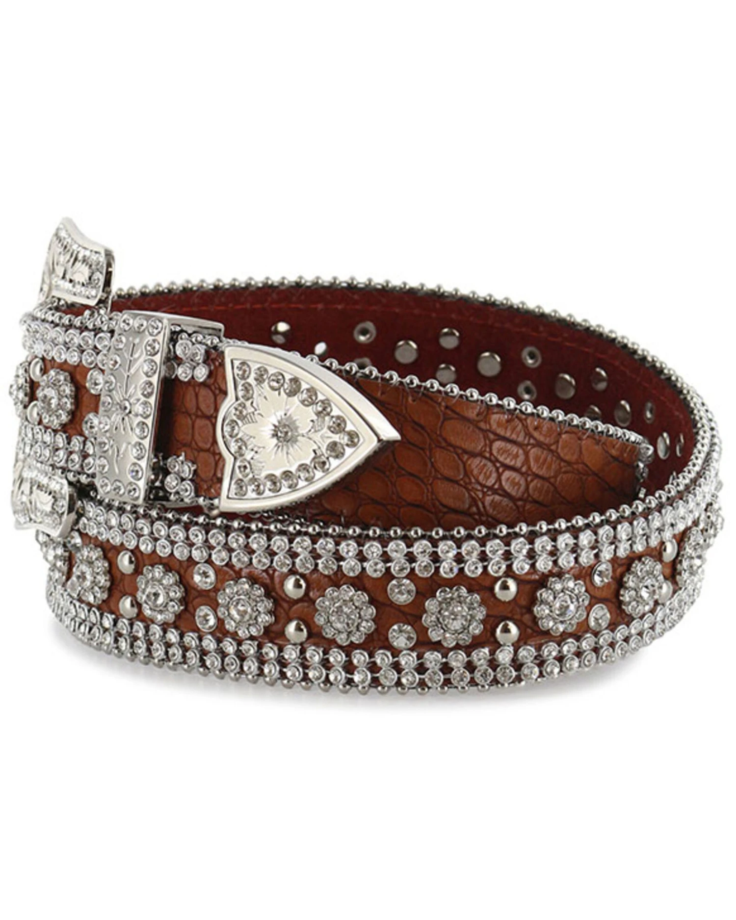 Shyanne Women's Rhinestone Print Belt - Image 2