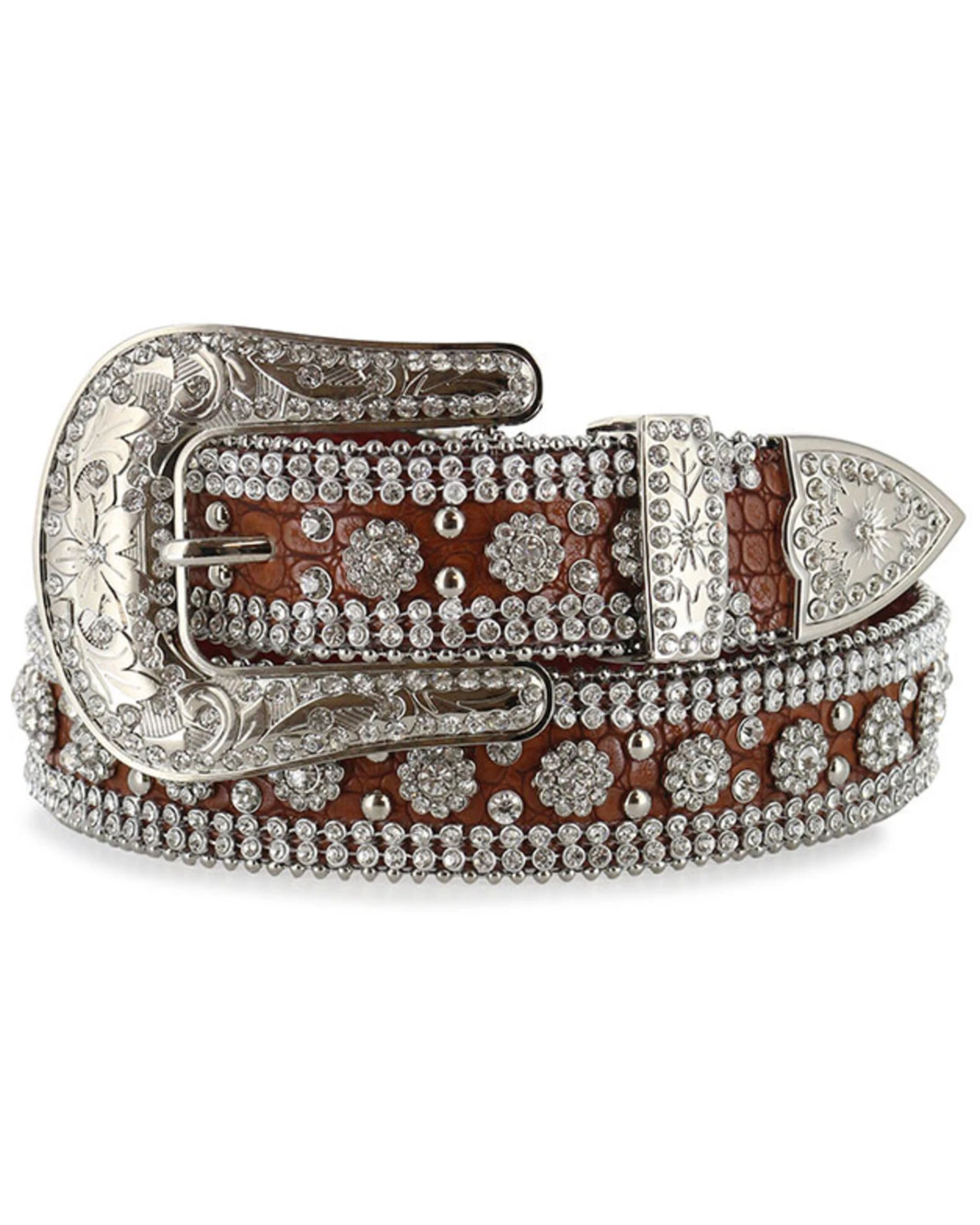 Shyanne Women's Rhinestone Print Belt - Image 3